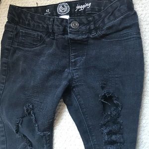 Custom Black Ripped Jeans